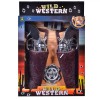 Set Cowboy, Wild Western, 4 Bucăți, Material Plastic, Include Pistoale Cu Huse, Curea 80x2.5cm, Stea, Multicolor, Oem