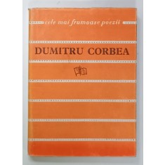 DUMITRU CORBEA , COLECTIA ' CELE MAI FRUMOASE POEZII ' NR. 41 , portret de RADU DRAGOESCU , 1962