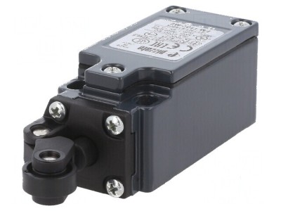 Limitator cursă piston cu rolă din plastic &amp;Oslash;14mm x2 - Set de 2 bucăți foto