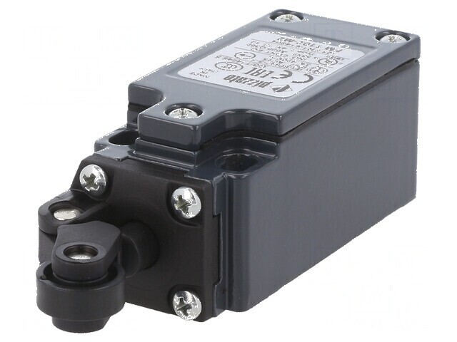 Limitator cursă piston cu rolă din plastic &Oslash;14mm x2 - Set de 2 bucăți