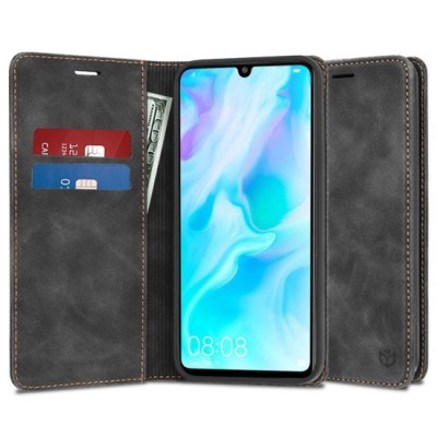 Husa pentru Huawei P30 Lite / P30 Lite New Edition - Techsuit Confy Cover - Black foto