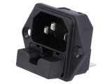 Conector alimentare AC C14 (E) 10A 250VAC - 6220 SCHURTER