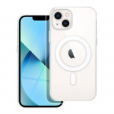 Husa Compatibila cu Apple iPhone 13 iberry Silicone MSafe Transparenta, Transparent, Silicon, Carcasa