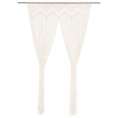 vidaXL Perdea macrame, 140 x 240 cm, bumbac
