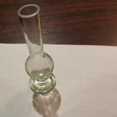 CY - Vaza de sticla micuta / h = 13 cm / d gura = 2,50 cm / d baza = 4 cm