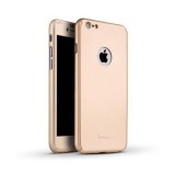 Cumpara ieftin Husa Ipaky Iphone 6/6S Full Cover 360 + folie sticla, Rose Gold