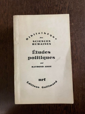 Raymond Aron - Etudes politiques foto