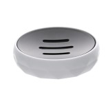 Săpuniera Plastic Rotund &ndash; Alb