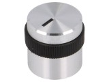 Buton rotativ aluminiu plastic 6mm