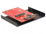 Adaptor SATA 22 pini la mSATA + frame 3.5&quot;, Delock 62415