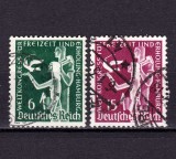 ✅ (S44) Germania Reich 1936 - &quot; Congresul mondial pentru timp liber/recreere&quot; ,serie Mi. 622/623 , stampilate