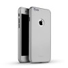 Husa iPhone 6 / 6S Ipaky 360 Full Cover Argintie + Folie Sticla, Rezistenta Socuri si Zgarieturi