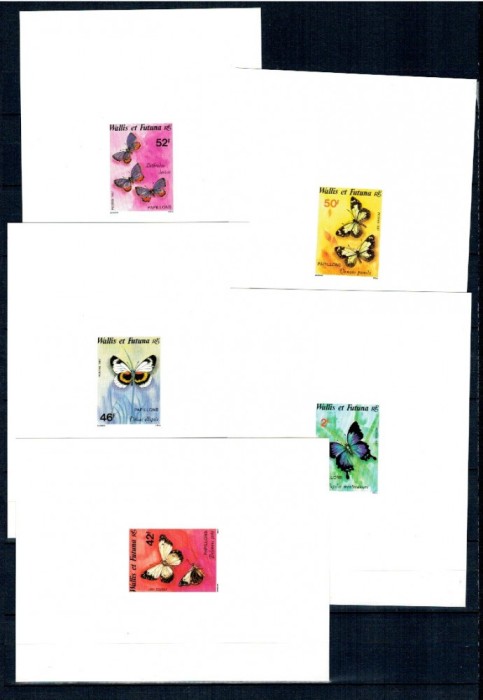Wallis &amp;amp; Futuna 1987 - Fluturi, set colite ndt DELUXE