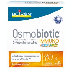 Supliment Alimentar pentru Copii, Boiron, Osmobiotic, Immuno, cu Tulpini Microbiotice si Vitamina D,