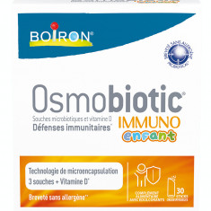 Supliment Alimentar pentru Copii, Boiron, Osmobiotic, Immuno, cu Tulpini Microbiotice si Vitamina D,