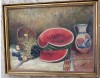 Tablou fructe semnat., Natura, Ulei, Realism