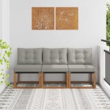 vidaXL 3 Bucată Canapea centrală pentru exterior 900610