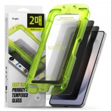 Folie de protectie Ecran Ringke Easy Slide pentru Samsung Galaxy S26 S942, Sticla Securizata, Full Glue, Set 2 bucati, Neagra