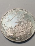 P1 SAN MARINO 10000 LIRE 1997 GIOVANNI CABOTO ARGINT /Moneda din foto, Europa