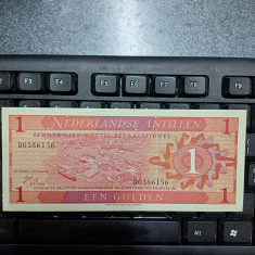 Bancnota de 1 Gulden Antilele Olandeze unc