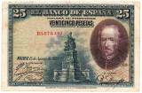 Spania 25 Pesetas 1928 P-74 Seria 5670495