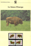Lituania 1996 - Zimbrul Bonasus, Set WWF, 6 poze, MNH, (vezi descrierea), Nestampilat