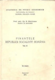 Finantele Republicii Socialiste Romania, Volumul al II-lea - Uz intern