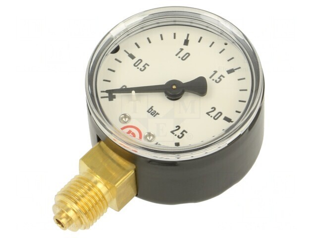 Manometru 0-2,5 Bar 50mm Lichide Neagresive și Gaze Inerte