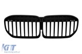 Grile rinichi cu nervuri unice vopsite &icirc;n negru, potrivite pentru BMW Seria 7 G11, G12 dupa 2020 Performance AutoTuning