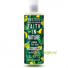 Balsam Natural Revigorant pentru Par Normal si Gras cu Lamaie si Tea Tree 400ml