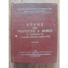 Norme de protectie a muncii in activitatea de reparatii material rulant-CF