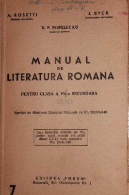 MANUAL DE LITERATURA ROMANA foto