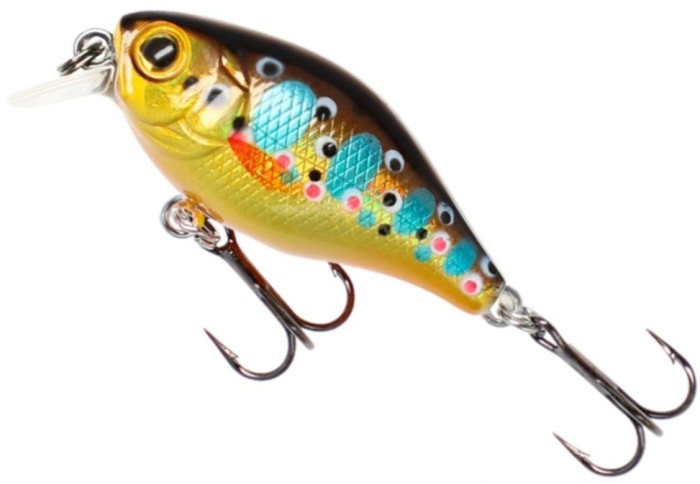 Vobler Mikado Fishunter Bold Head Floating, Brow Trout, 3.5g, 4cm, 1buc/pac