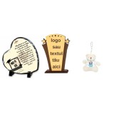 Cumpara ieftin Cadou Absolvent Personalizat , Placa Ardezie, Trofeu din Lemn E i Breloc Ursulet cu Poza