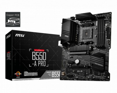 PLACA de BAZA MSI &amp;quot;B550-A PRO&amp;quot;, skt AM4, ATX, AMD B550, 4 x DDR4, max. 128 GB, 6 x SATA, 2 x M.2, 7.1, &amp;quot;B550-A PRO&amp;quot; foto