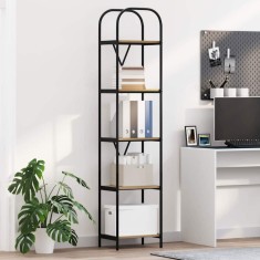 vidaXL Raft pentru cărți stejar artizanal 40 x 30 x 183 cm
