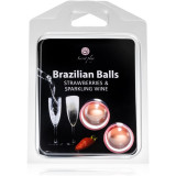 Cumpara ieftin Secret play Brazilian 2 Balls Set ulei pentru corp Strawberry and Sparkling Wine 8 g
