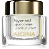 Alcina Effective Care crema pentru ochi si buze cu efect de netezire 15 ml