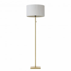Lampadar Ducey bumbac/otel, alb, 1 bec, diametru 45 cm, rotund, 230 V foto