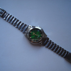 Ceas Seiko 5 21 jewels automatic, cadran verde, semidefect