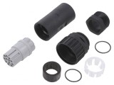 Mufă DIN 43651 12 pini fără contacte IP65 5A