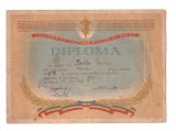 Diploma Uniunea de Cultura Fizica si Sport, Cluj, 1958