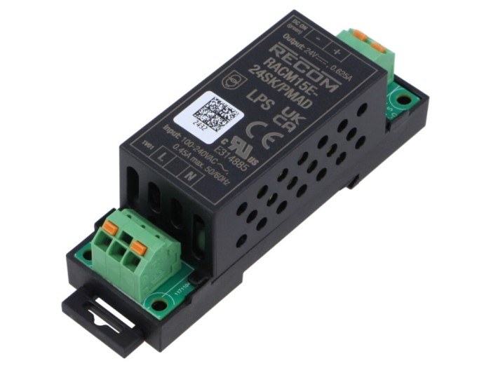 Convertor AC/DC 15W 24VDC 625mA