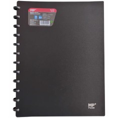Mapa Main Paper plastic A4 culori inchise cu 25 file protectie