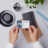 Carti de Vizita Model 12 Leadership Co Cyan si Alb , Design Modern Business