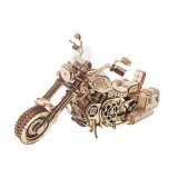 Puzzle 3D Motocicleta Cruiser, 420 piese, lemn, Rokr