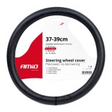 Husa volan auto AMiO SWC-16-M marimea M 37-39 cm, acoperire pentru volan auto, interior antiderapant, montaj rapid si simplu