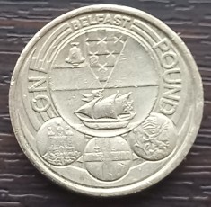 (S) MONEDA ANGLIA - 1 POUND 2010, COMEMORATIVA - IRLANDA DE NORD - BELFAST, MAI RARA