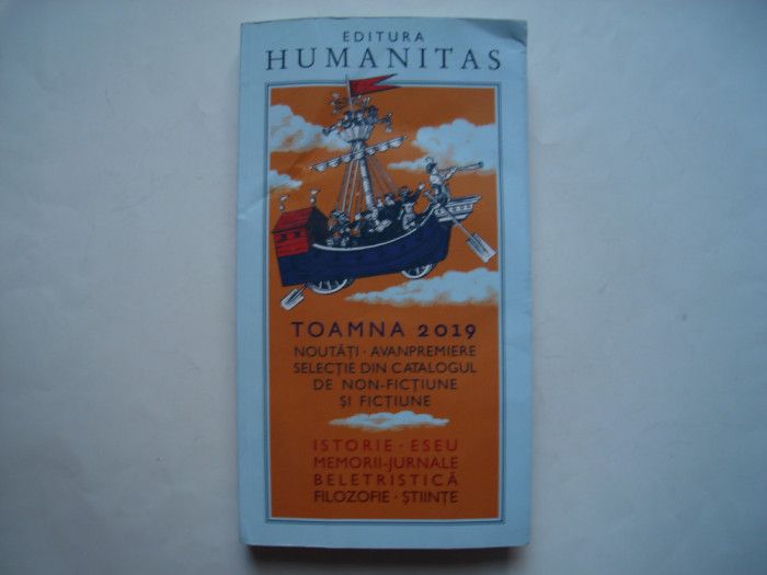 Editura Humanitas - Toamna 2019, catalogul