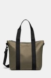 Rains geantă Tote Bag Mini W3 culoarea verde, 14160.105
